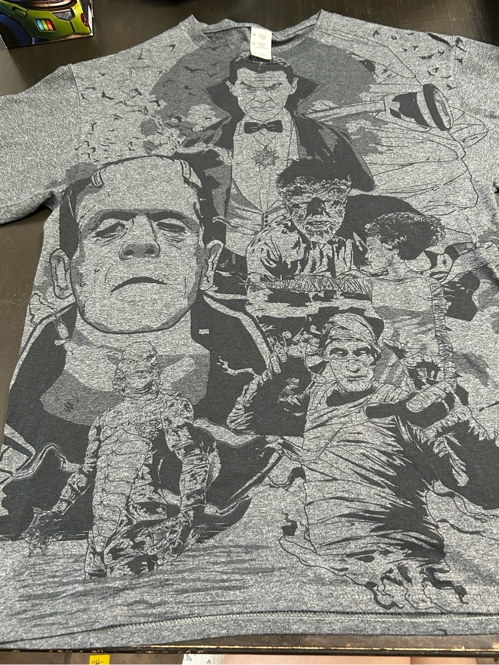 Men's Short Sleeve Graphic Tee - Gray Monster Collage